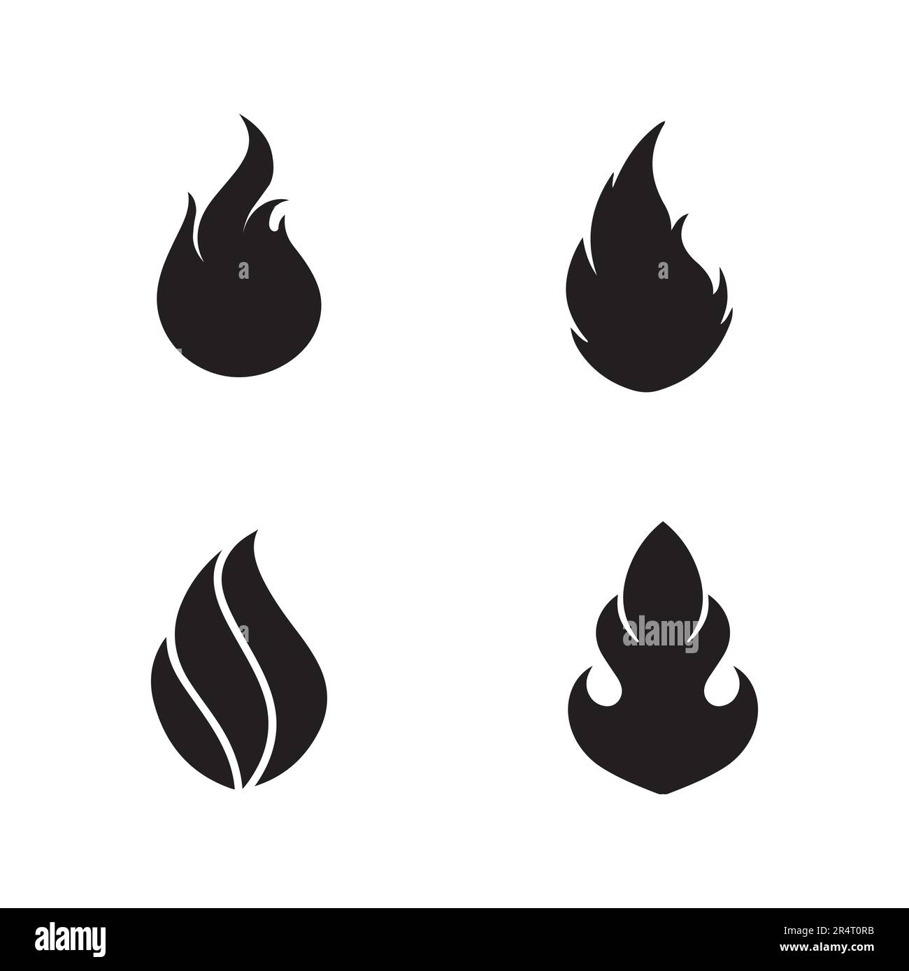 fire flame logo icon vector design template Stock Vector Image & Art ...