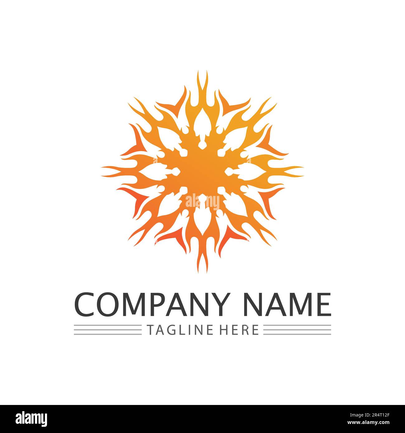fire flame logo icon vector design template Stock Vector Image & Art ...