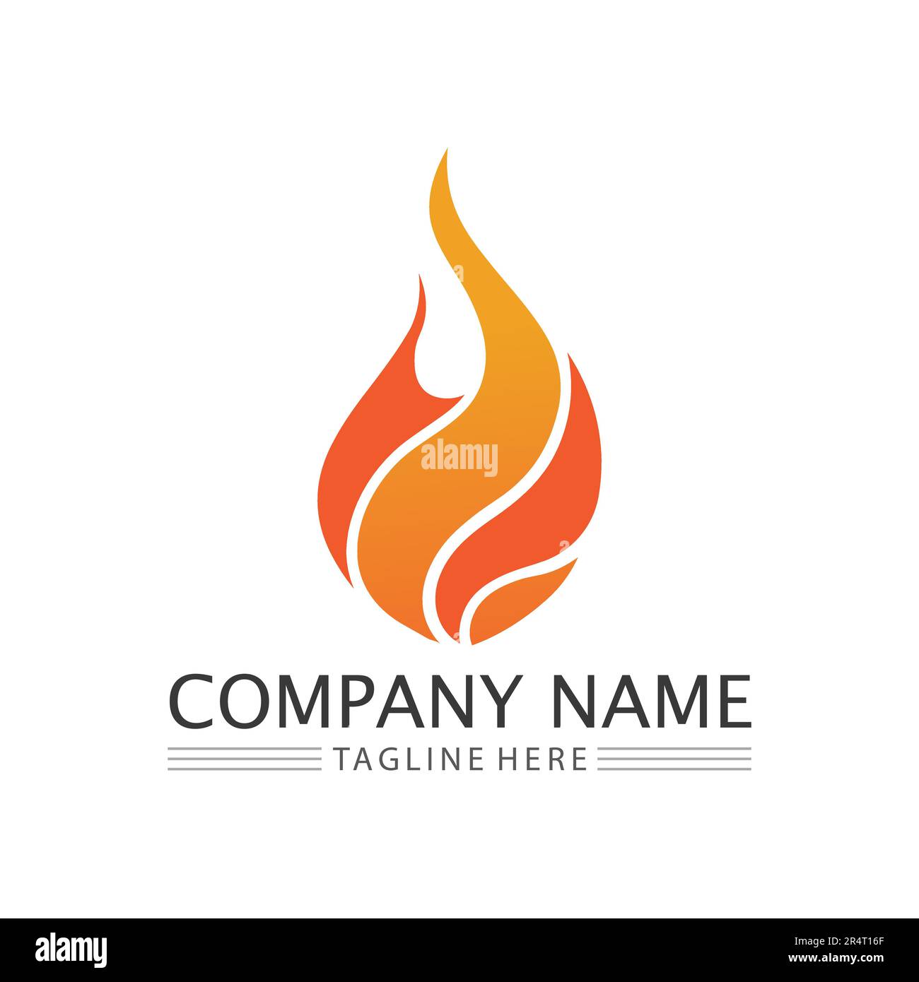 fire flame logo icon vector design template Stock Vector