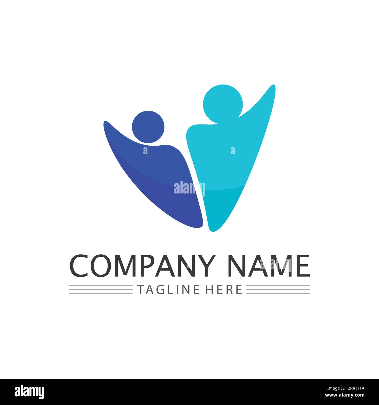 People Icon work group Vector  logo illustration design Stock Vector