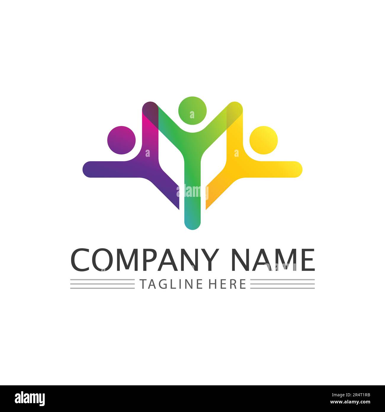 People Icon work group Vector logo illustration design Stock Vector ...