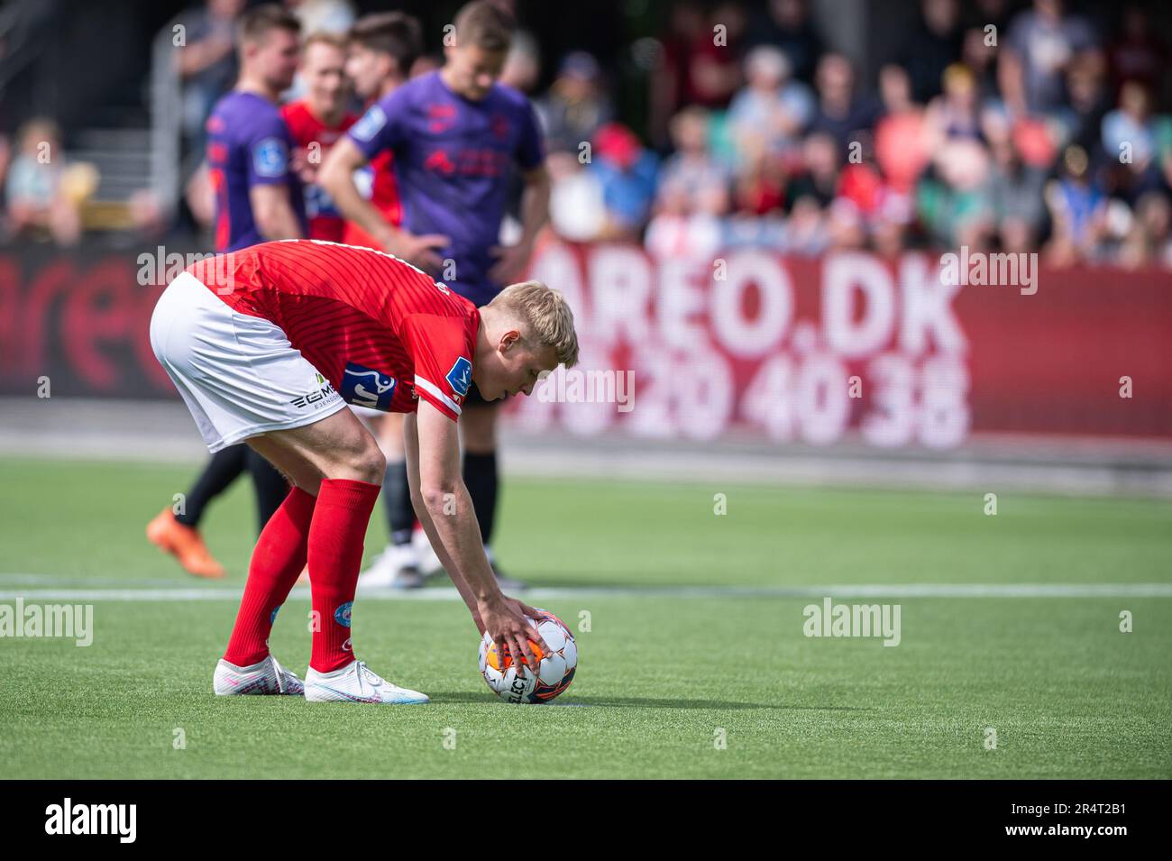 Silkeborg, Denmark. 29th May, 2023. Soren Tengstedt (10) of Silkeborg IF seen during the 3F Superliga match between Silkeborg IF and FC Midtjylland at Jysk Park in Silkeborg. (Photo Credit: Gonzales Photo/Alamy Live News Stock Photo