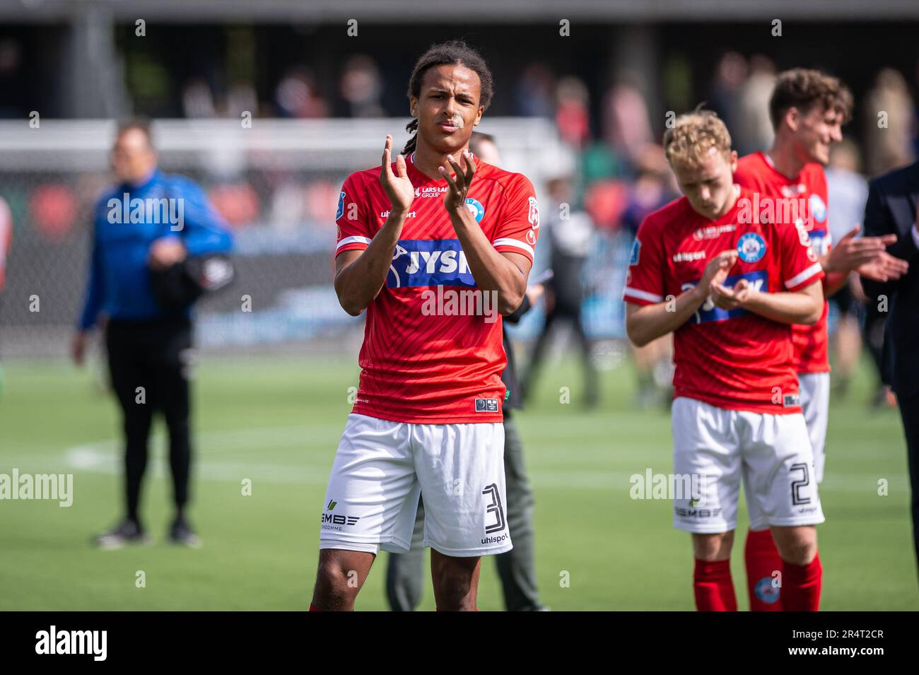 Silkeborg, Denmark. 29th May, 2023. Robin Ostrom (3) of Silkeborg IF seen after the 3F Superliga match between Silkeborg IF and FC Midtjylland at Jysk Park in Silkeborg. (Photo Credit: Gonzales Photo/Alamy Live News Stock Photo