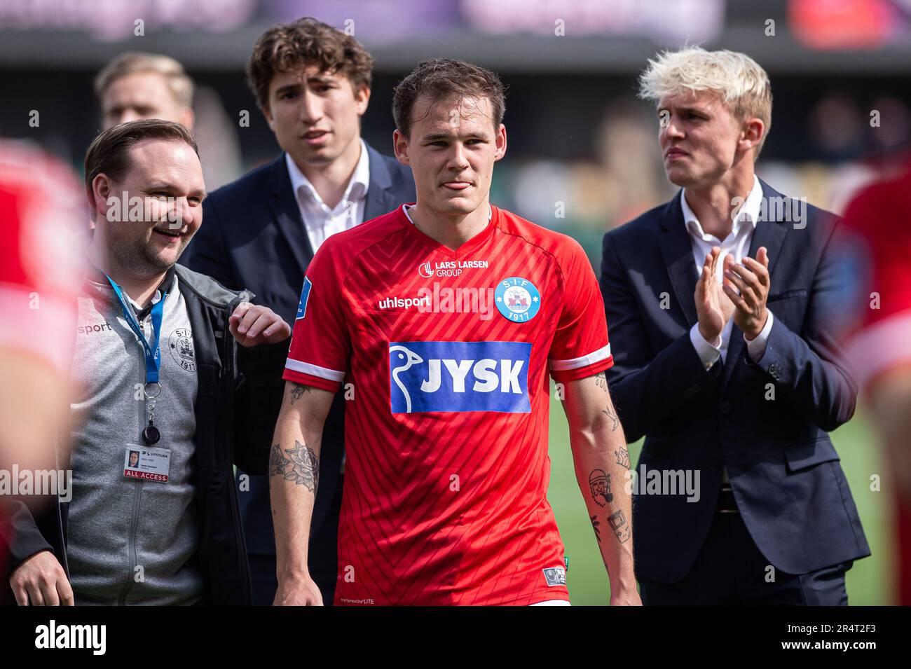 Silkeborg, Denmark. 29th May, 2023. Lukas Engel of Silkeborg IF seen after the 3F Superliga match between Silkeborg IF and FC Midtjylland at Jysk Park in Silkeborg. (Photo Credit: Gonzales Photo/Alamy Live News Stock Photo