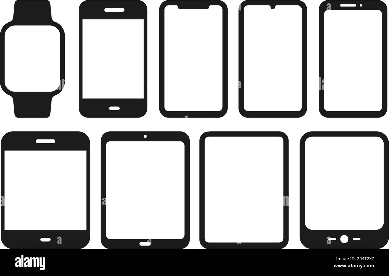 Mobile devices icons. Vector illustration Stock Vector Image & Art Alamy