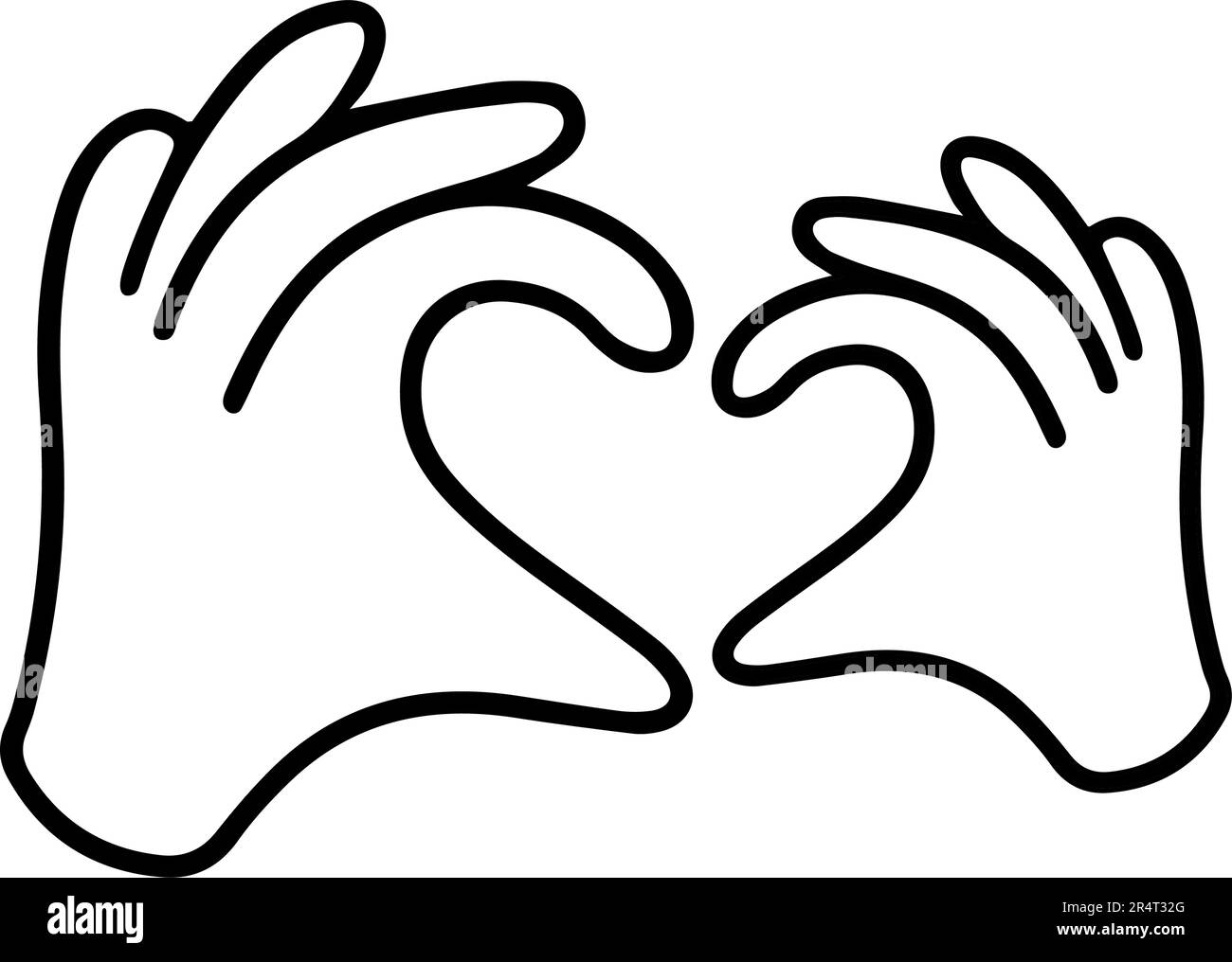 Parents and a kids hands forming a heart shape vector illustration ...