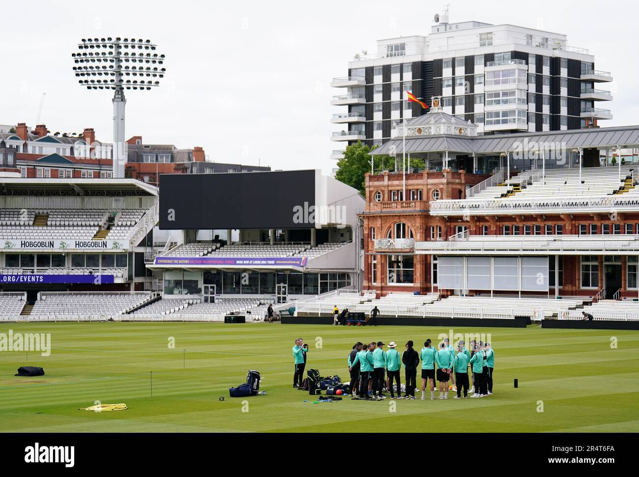during a nets session at Lord's Cricket Ground, London. Picture date