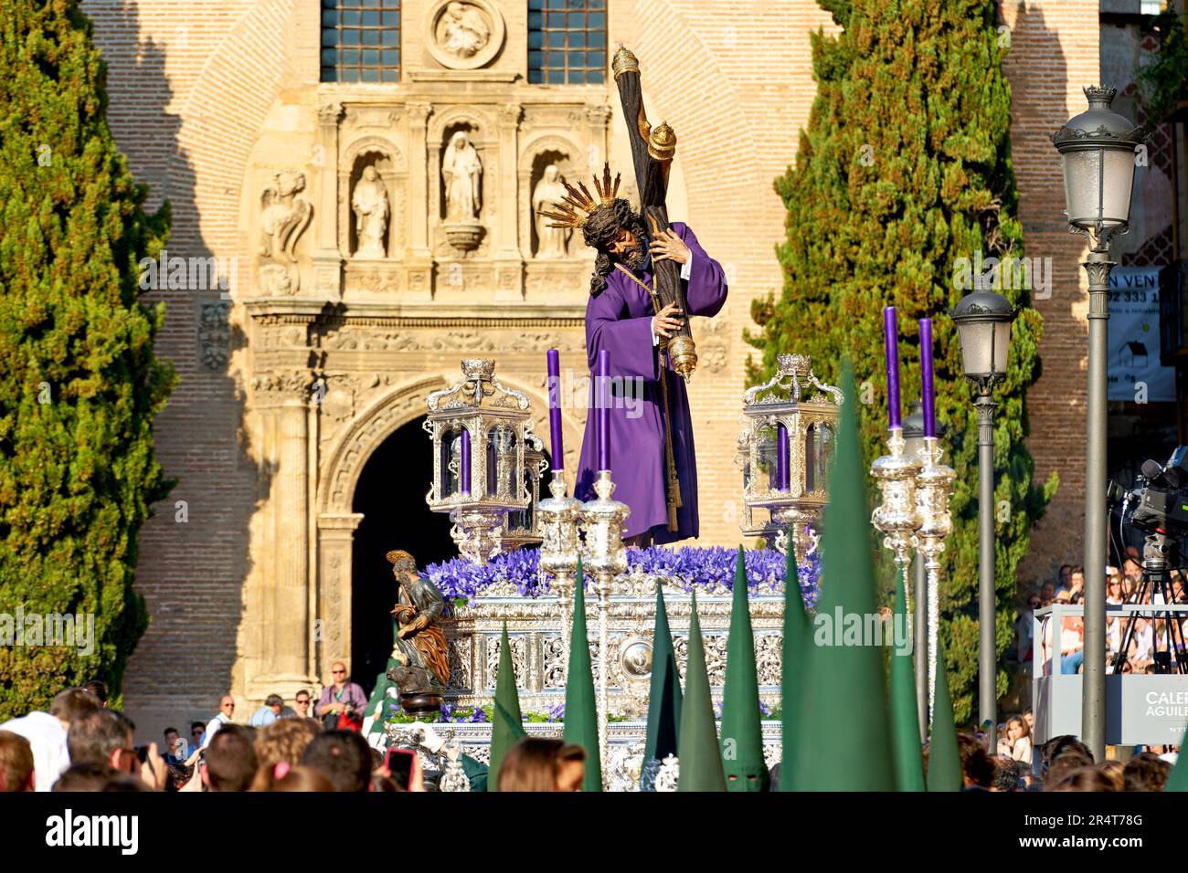 Andalusia Spain. Procession at the Semana Santa (Holy week) in Granada