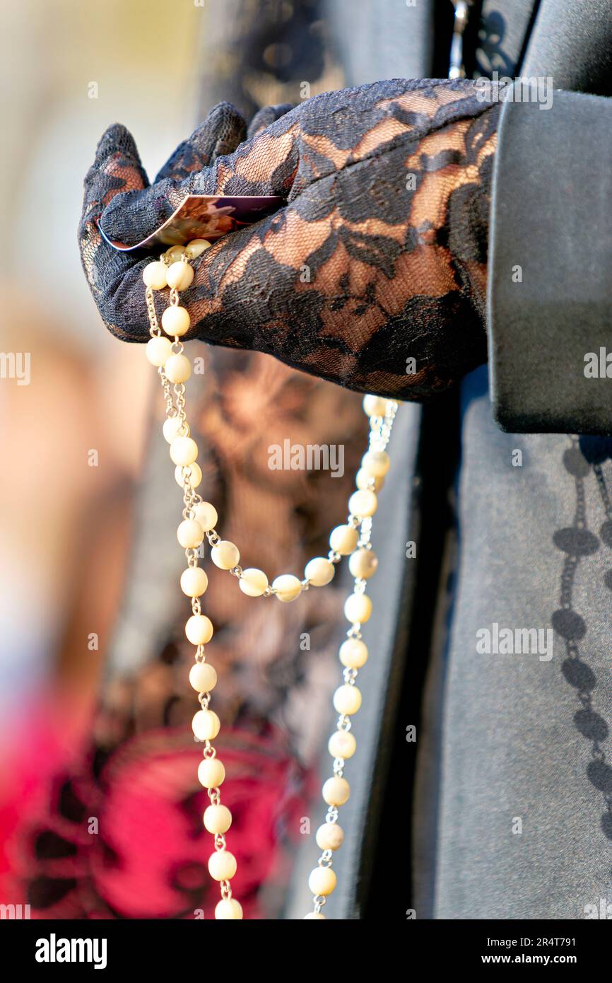 Andalusia Spain. Procession at the Semana Santa (Holy week) in Granada