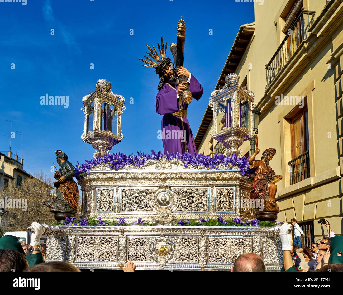 Andalusia Spain. Procession at the Semana Santa (Holy week) in Granada