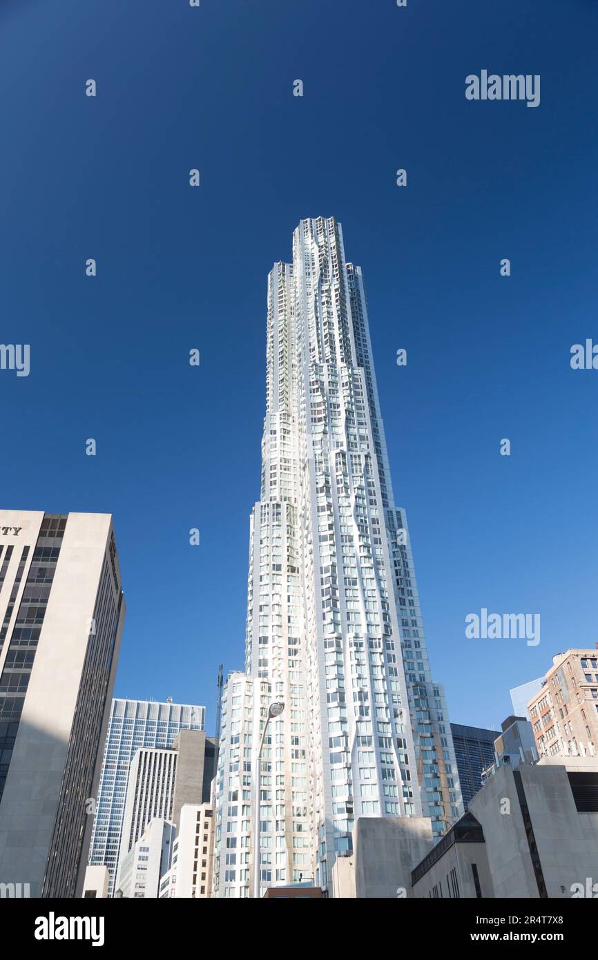 US, New York, 8 Spruce Street, the Beekman Tower tallest all