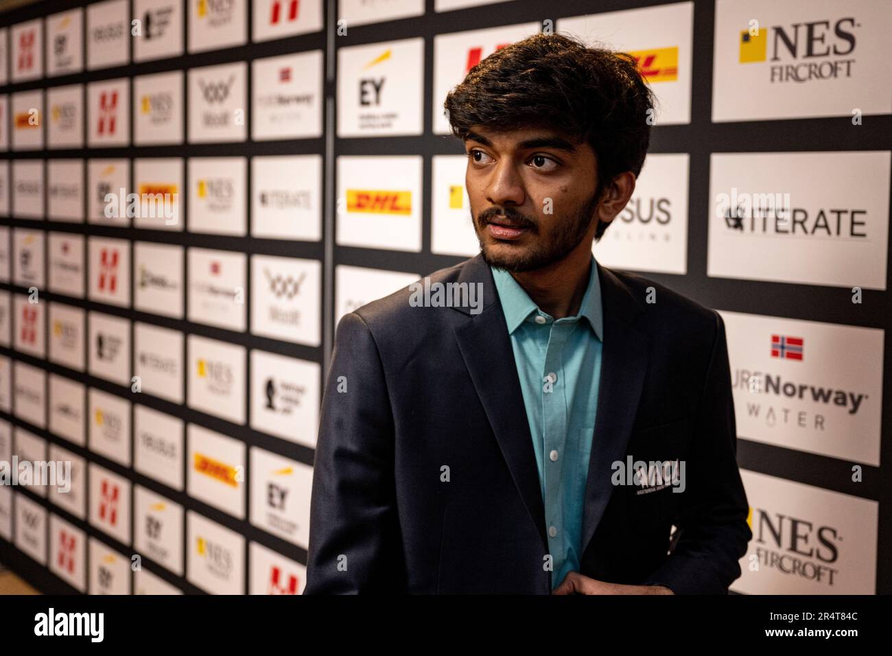 Stavanger 20230529.Dommaraju Gukesh during Norway Chess 2023 which is held  in Finansparken in Stavanger. Photo: Carina Johansen / NTB Stock Photo -  Alamy