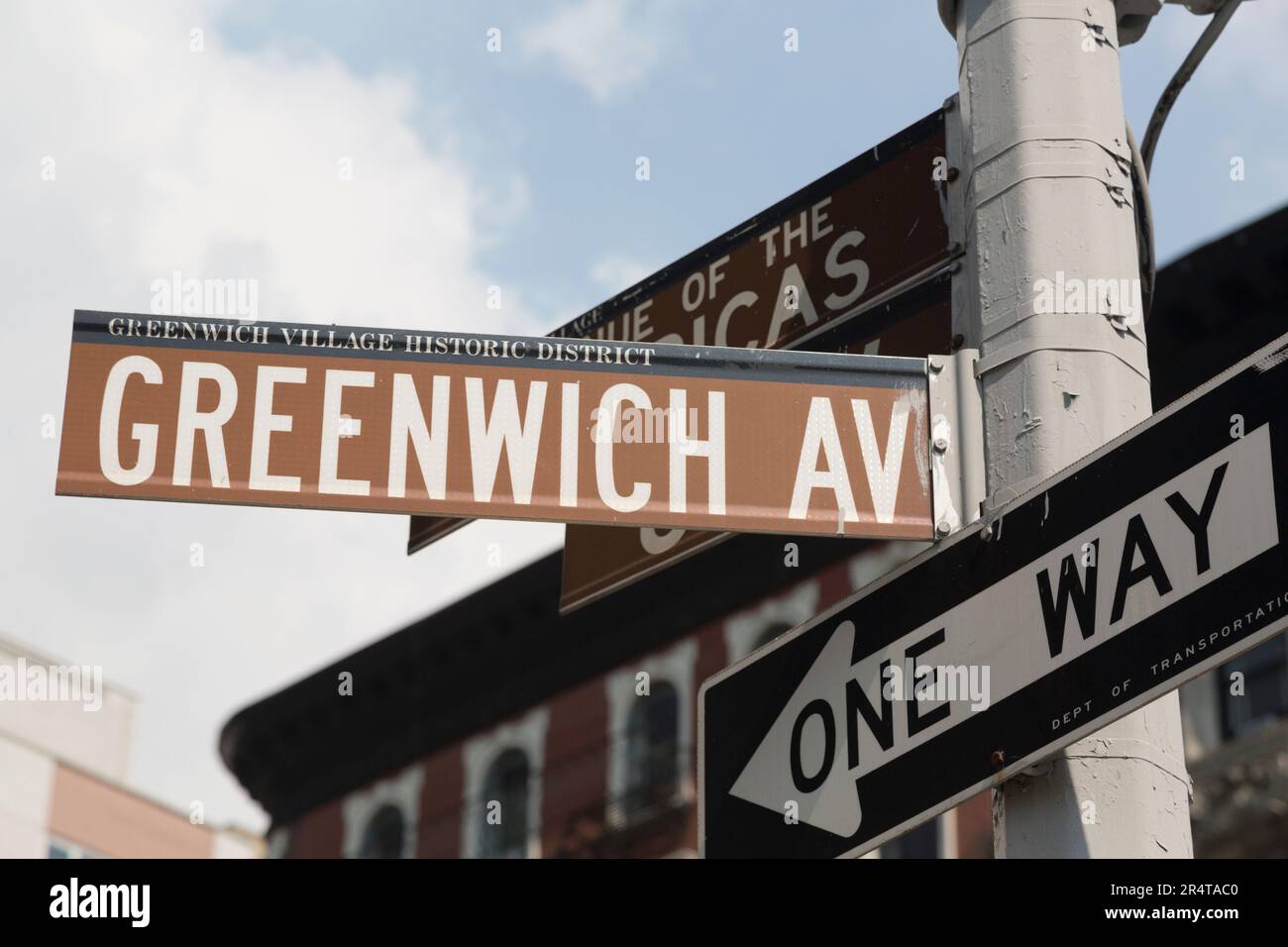 US, New York, Greenwich Avenue, Greenwich Village. Stock Photo