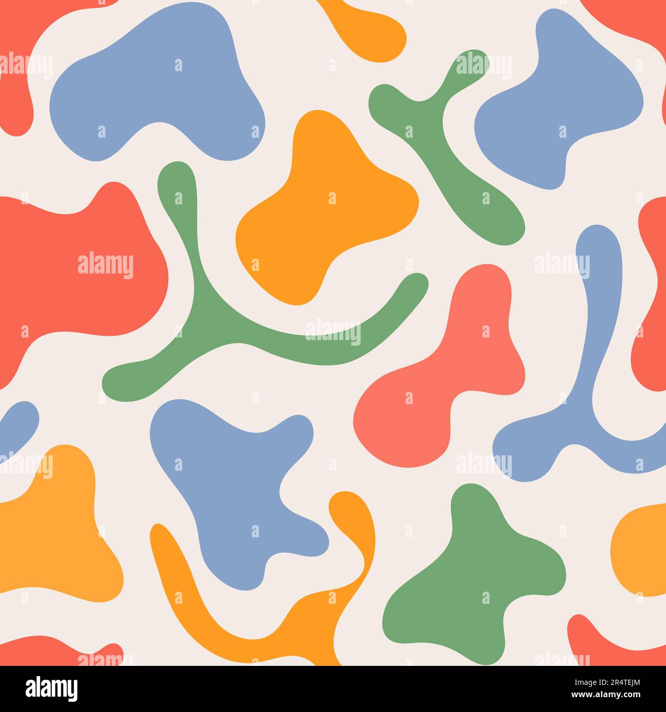 Hippie psychedelic seamless pattern. Vector retro groovy background ...
