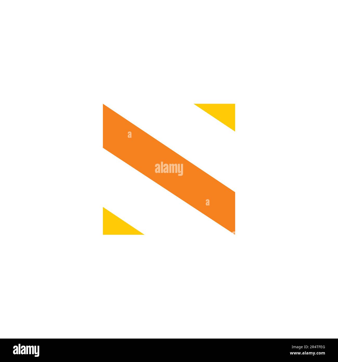 N Logo Simple Design. Letter N Initial Logo Stock Vector