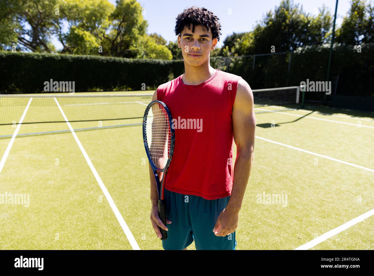 Face in racket hi-res stock photography and images - Alamy
