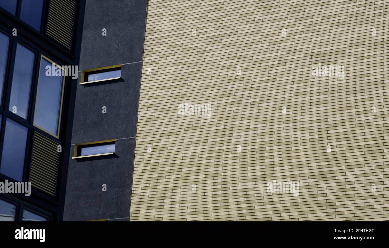 Exterior of new modern buildings. facade of a residential apartment ...