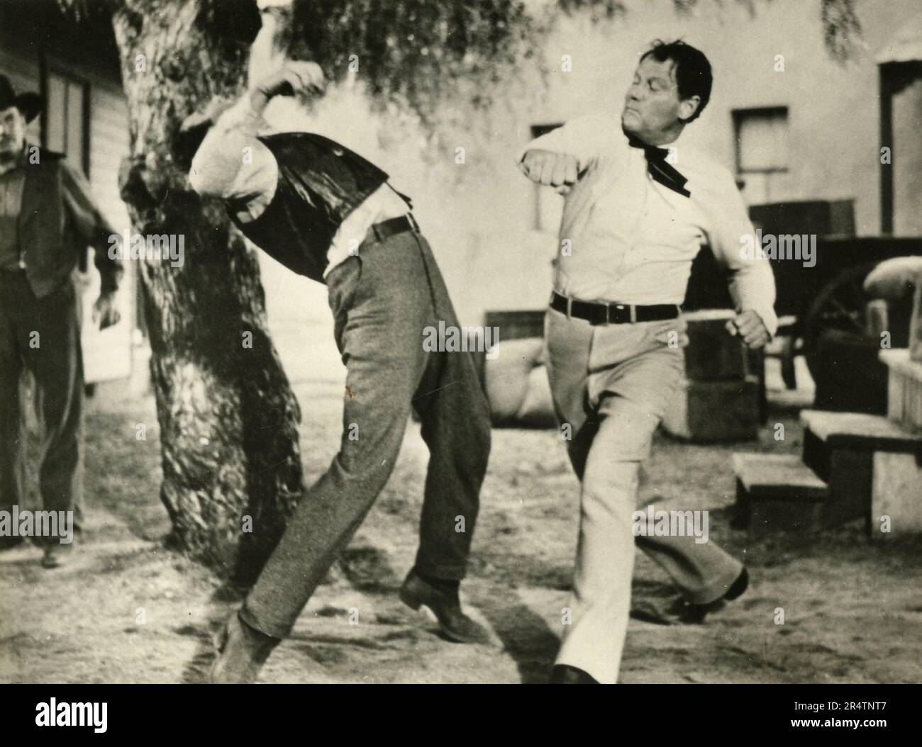 American actor Joel McCrea in the movie The Oklahoman, USA 1957 Stock Photo