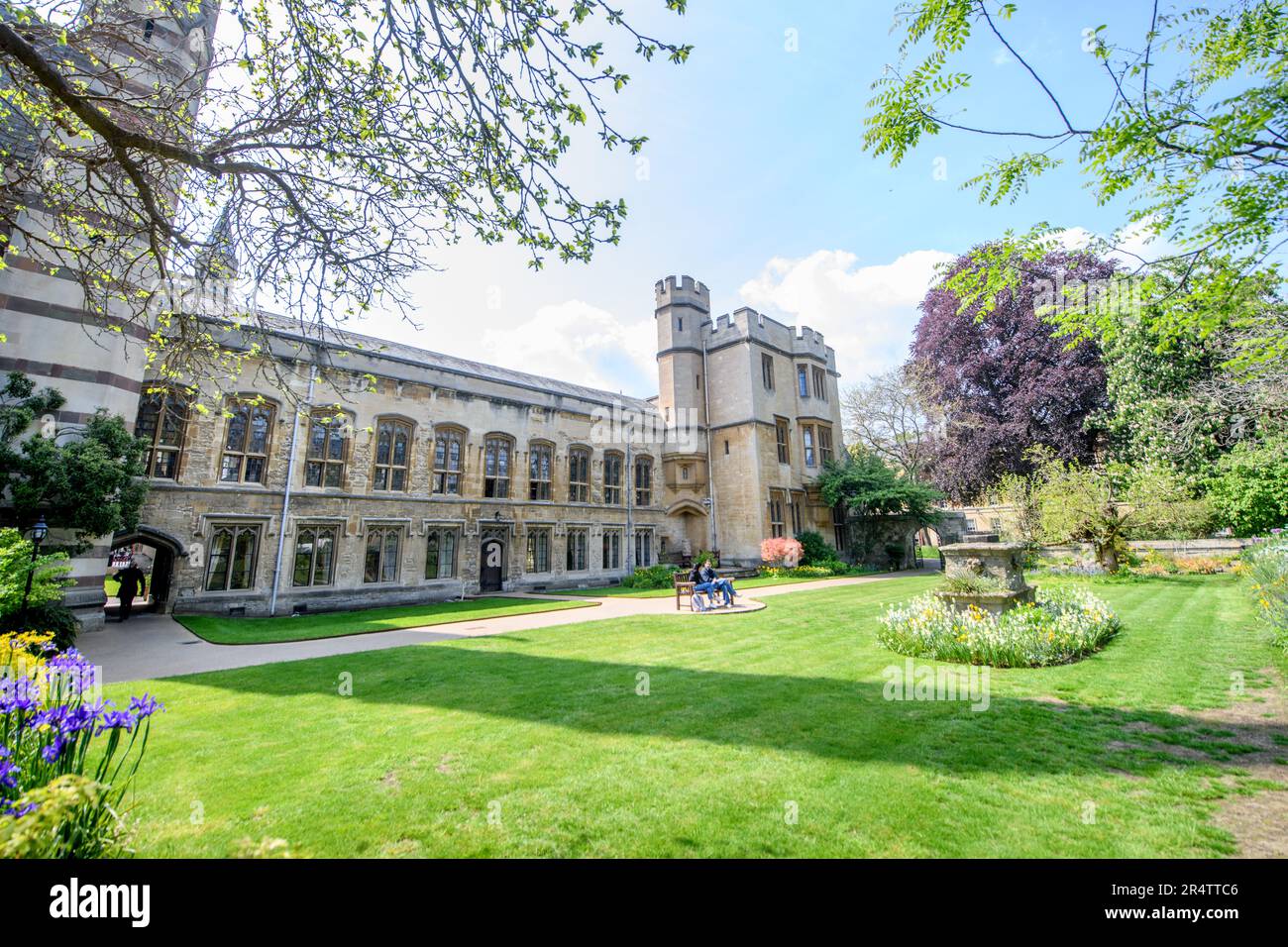 The Fellows' Garden at Balliol College, Oxford University UK Stock