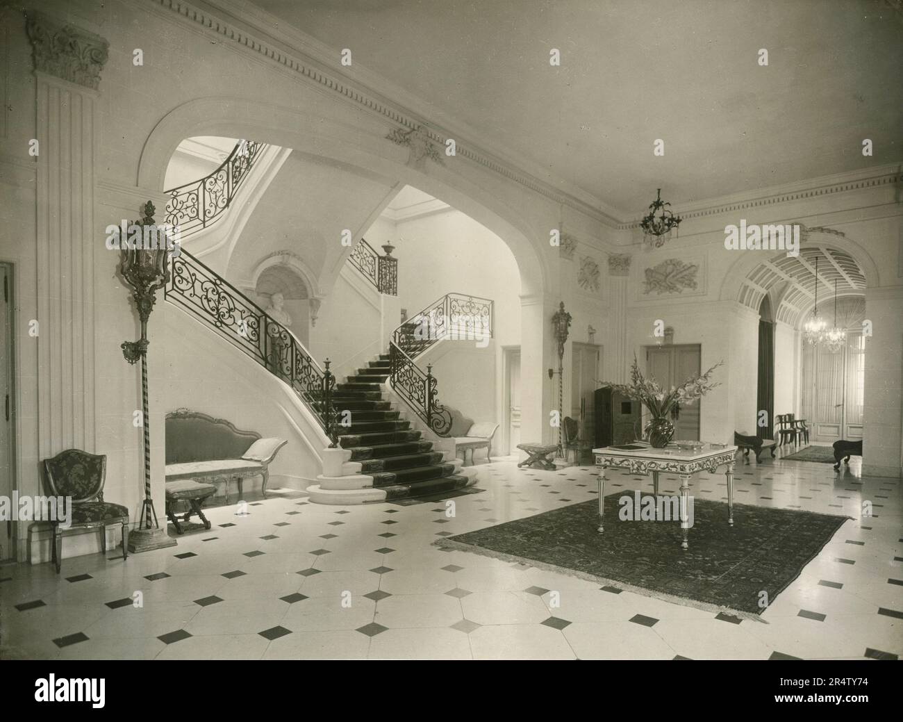 View of the inside of the Italian Embassy in Buenos Aires, Argentina