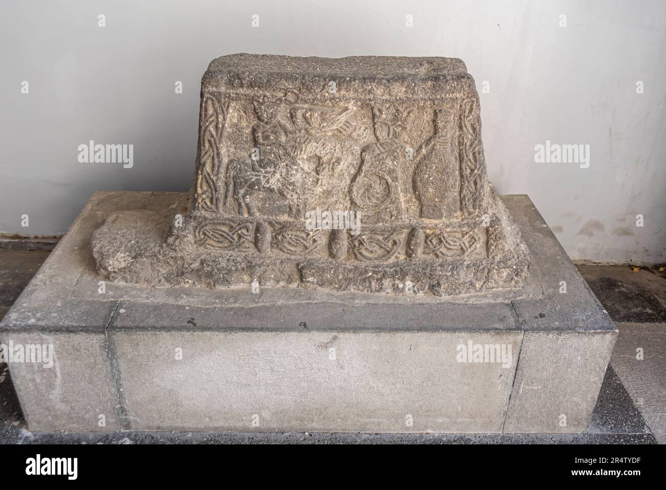 Tomb cover. Narratus. 14th century Armenia Stock Photo