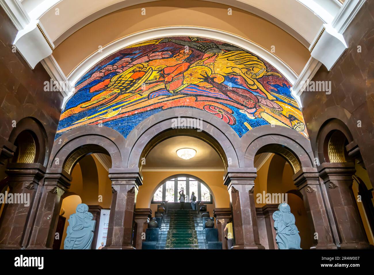 Matenadaran Mesrop Mashtots Institute of Ancient Manuscripts, is a museum, repository of manuscripts, and a research institute in Yerevan, Armenia Stock Photo