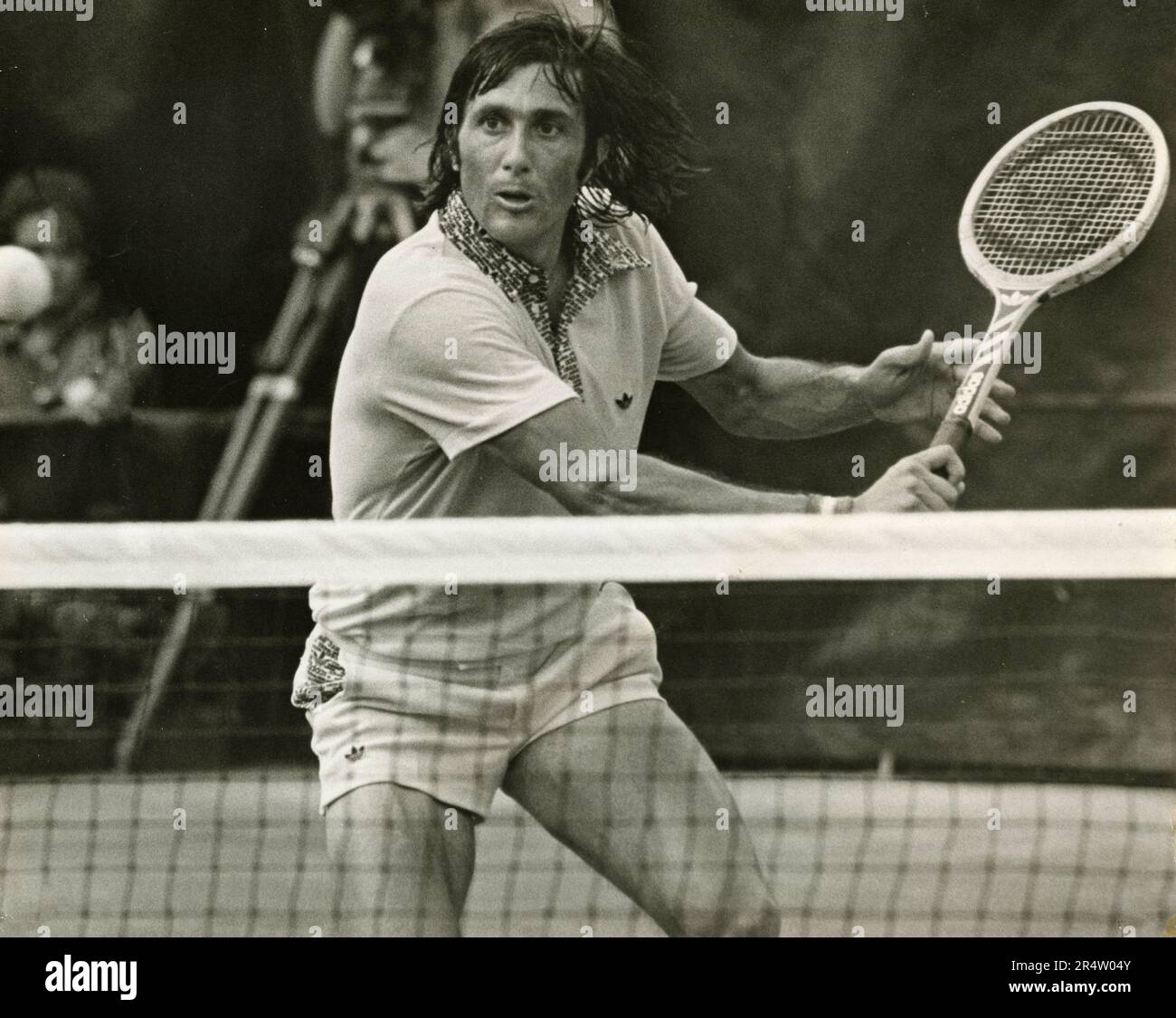 Romanian tennis player Ilie Nastase, 1970s Stock Photo