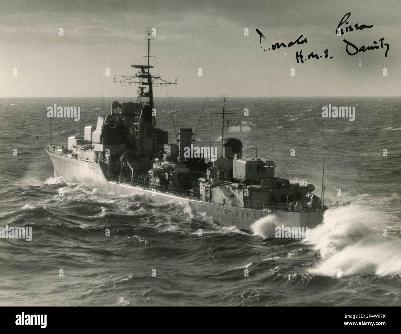 Daring Class Destroyer HMS Dainty, UK 1957 Stock Photo - Alamy