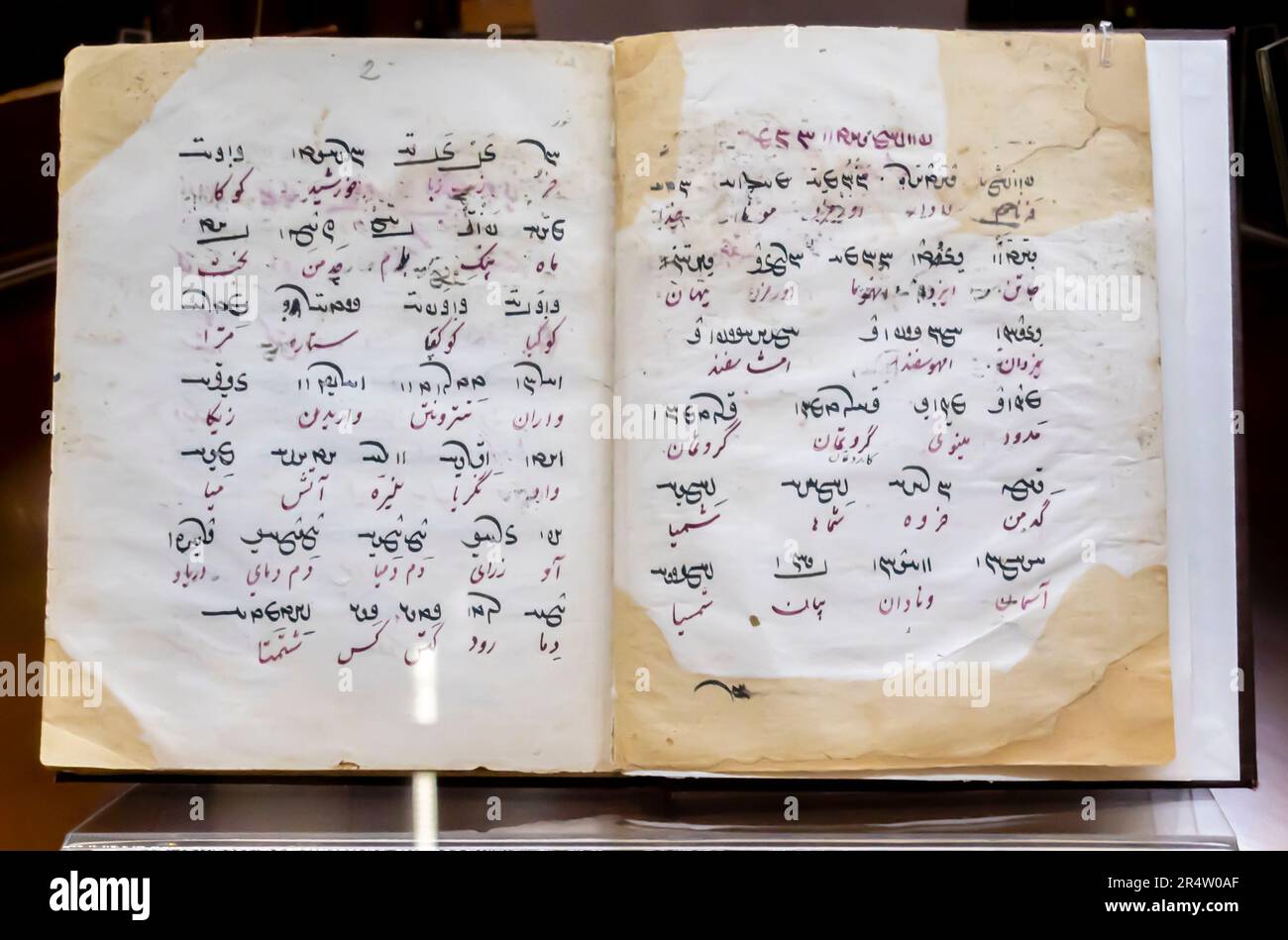 Middle Persian manuscripts Stock Photo