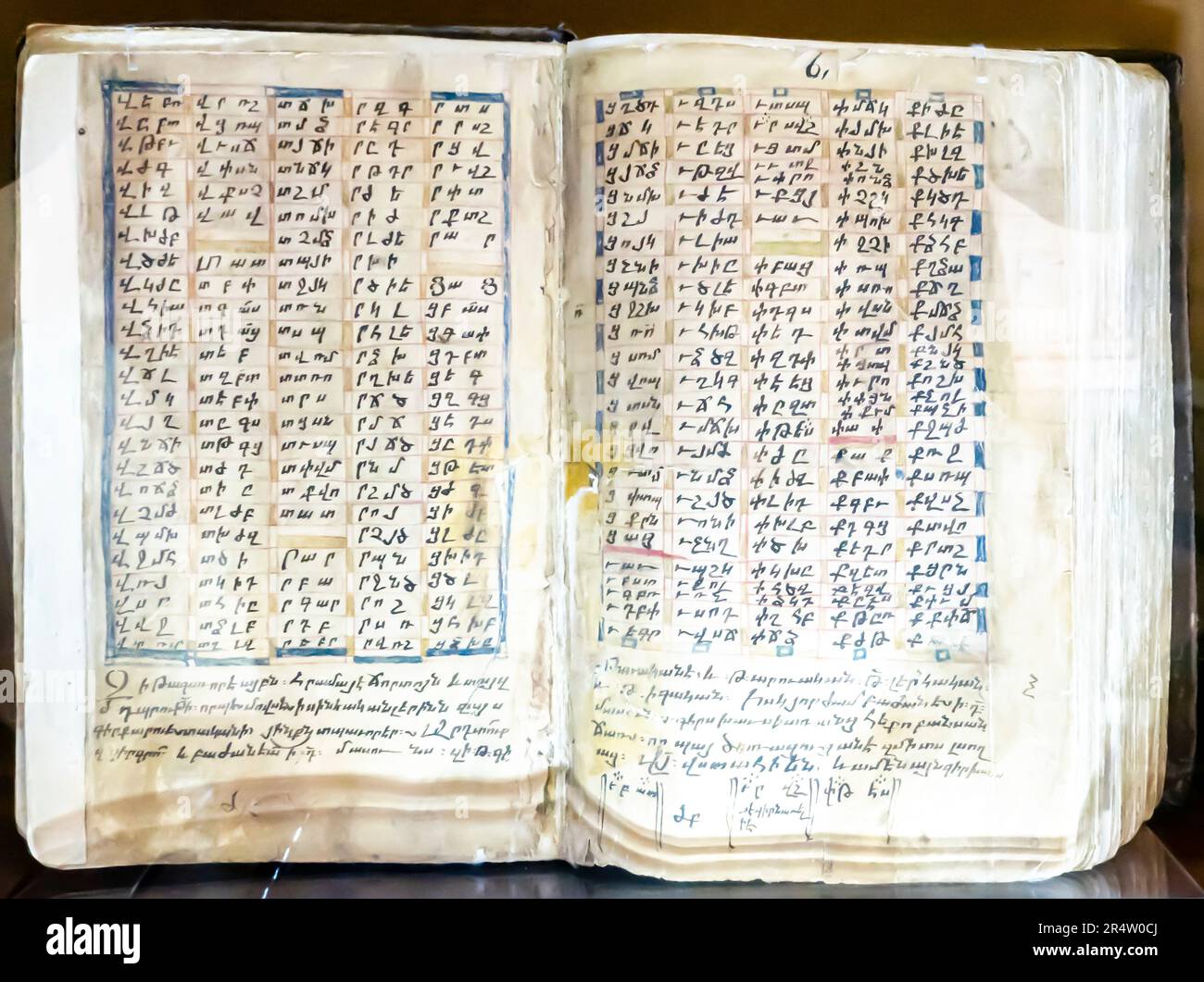 Historic Armenian books. Anania Shirakatsi 7th century Arithmetics