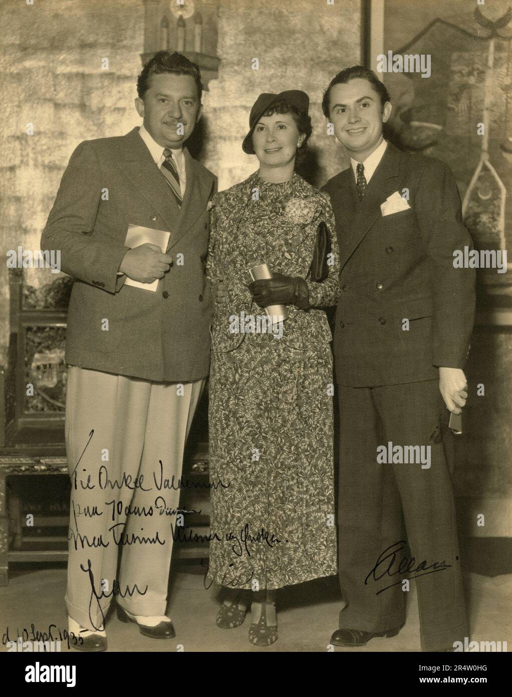 Unidentified Danish personalities from the 1930s, DK Stock Photo