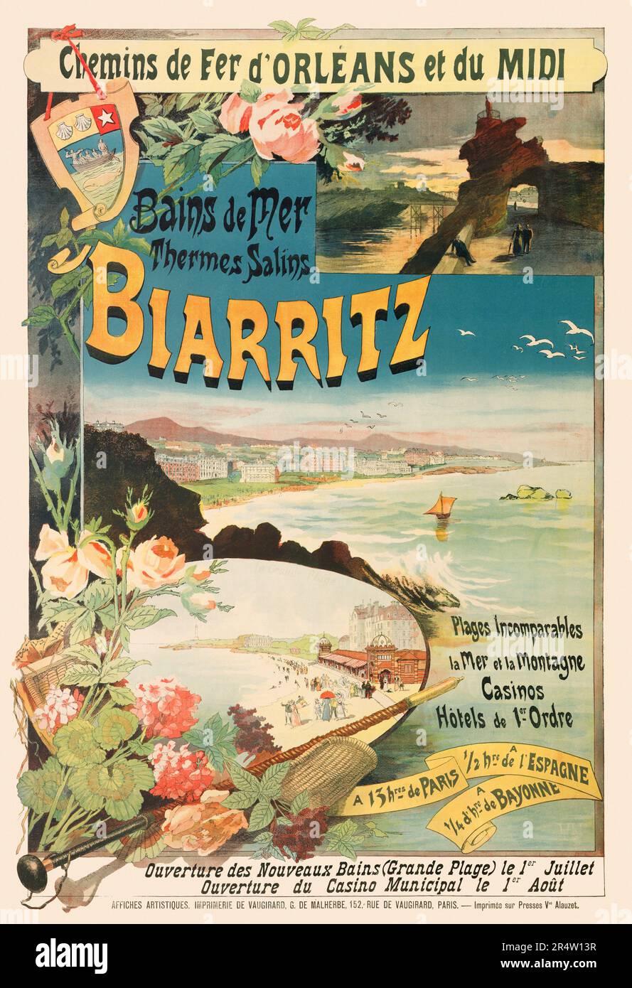 Affiche Vintage de Biarritz - Biarritz dès 20,00 €