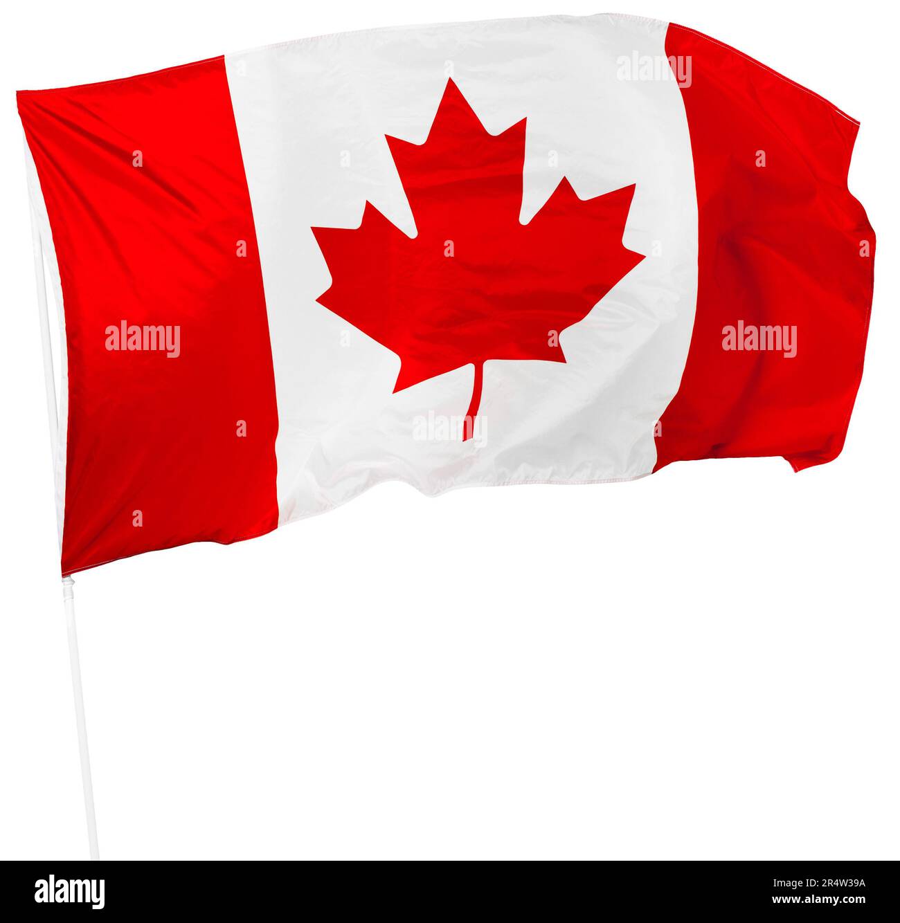 Canadian Flag isolated on white Stock Photo - Alamy