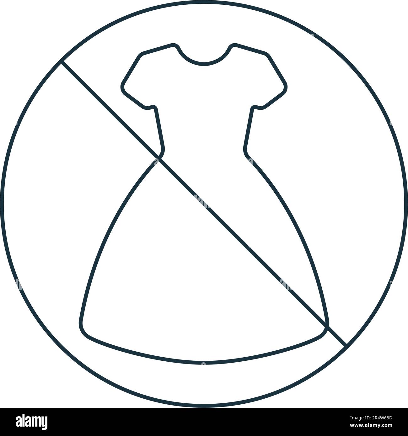 No dress code icon. Monochrome simple sign from employee benefits