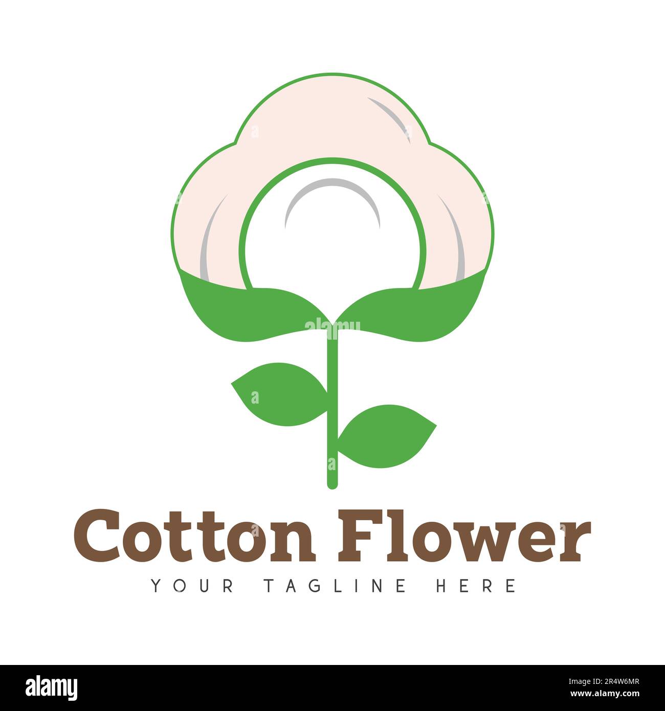 Cotton Flower Logo Design Stock Vector Image & Art - Alamy