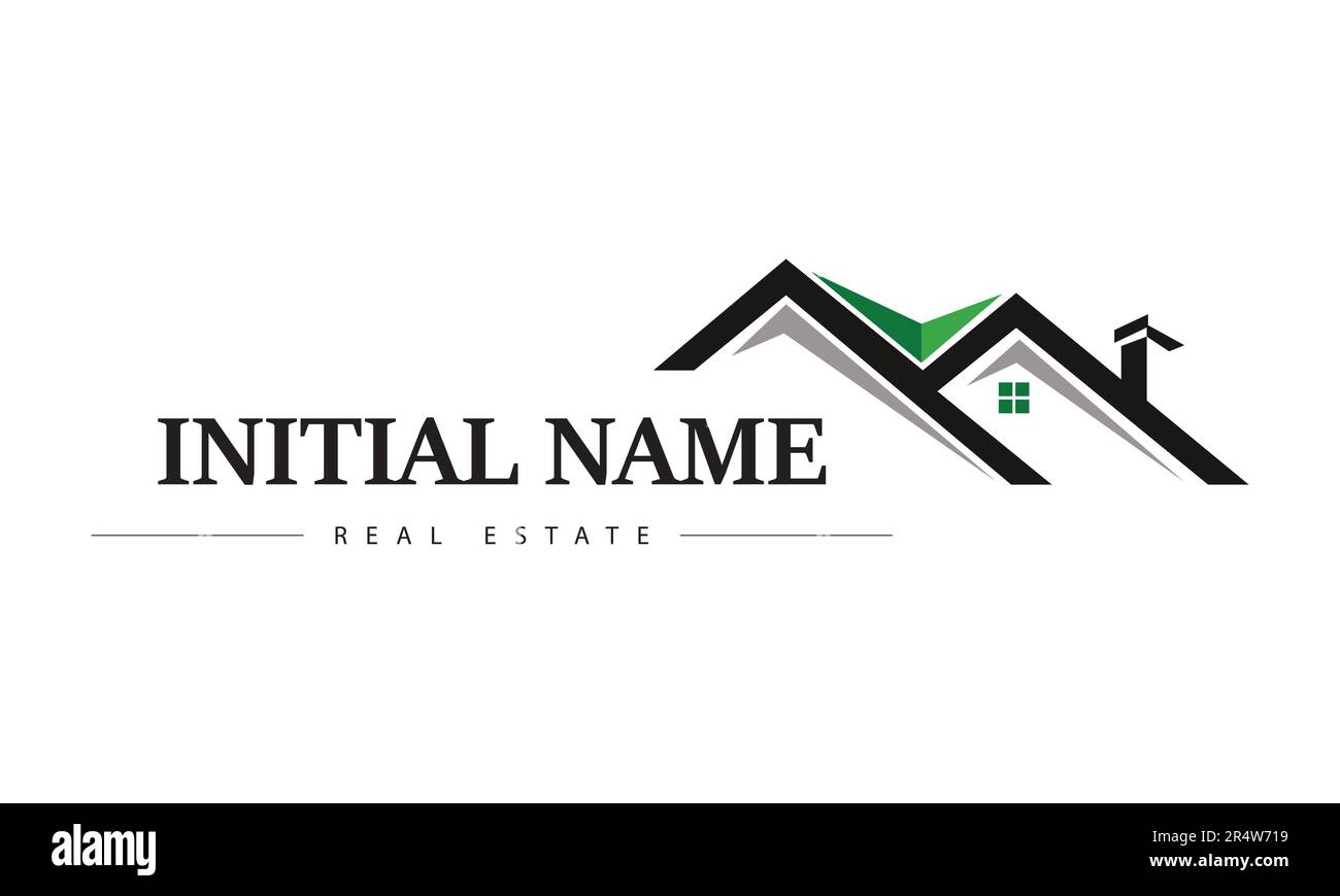 Real Estate House Logo Design 3d Home Logotype Stock Vector Image & Art ...