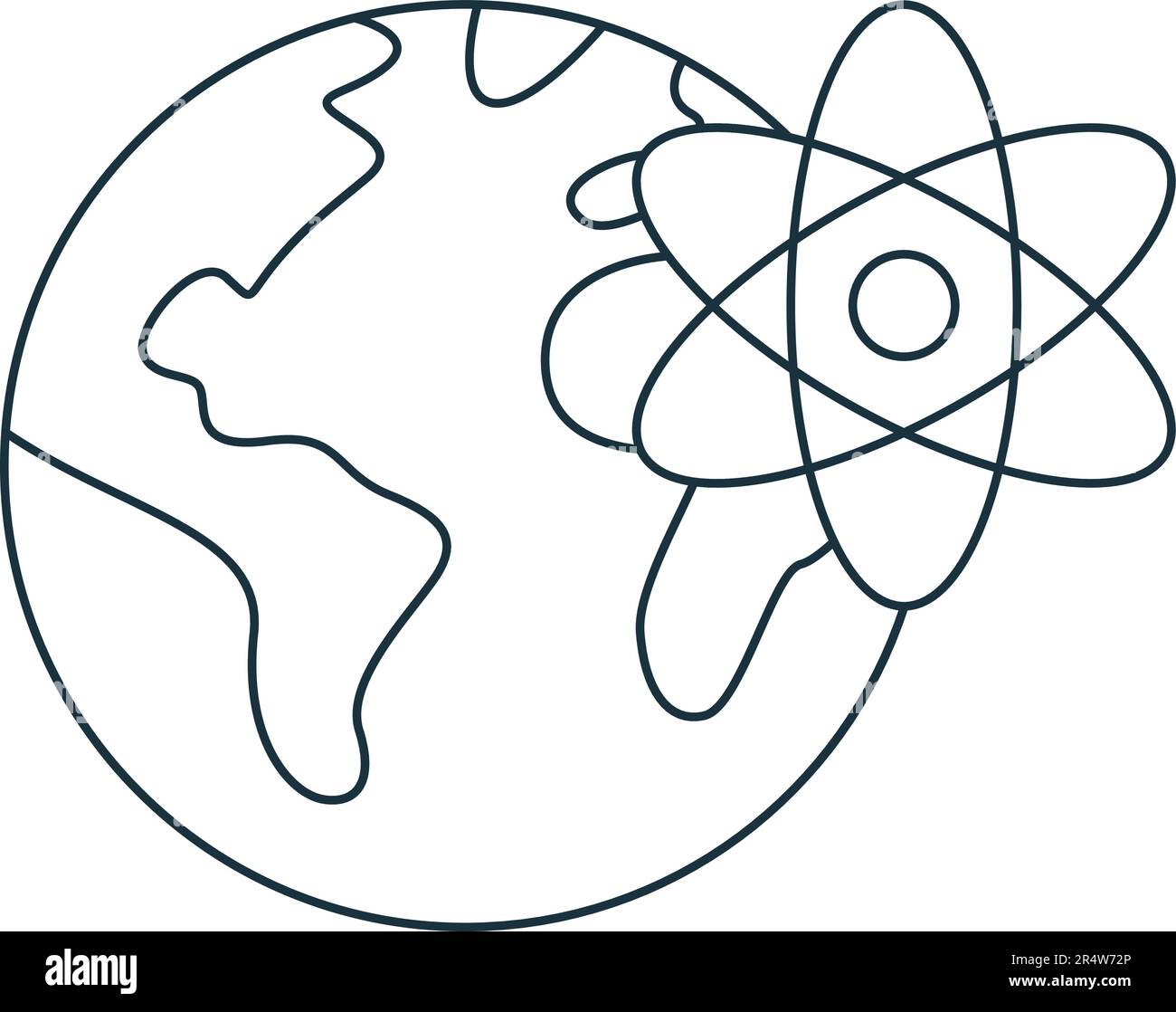 Geophysical icon. Monochrome simple sign from engineering collection ...