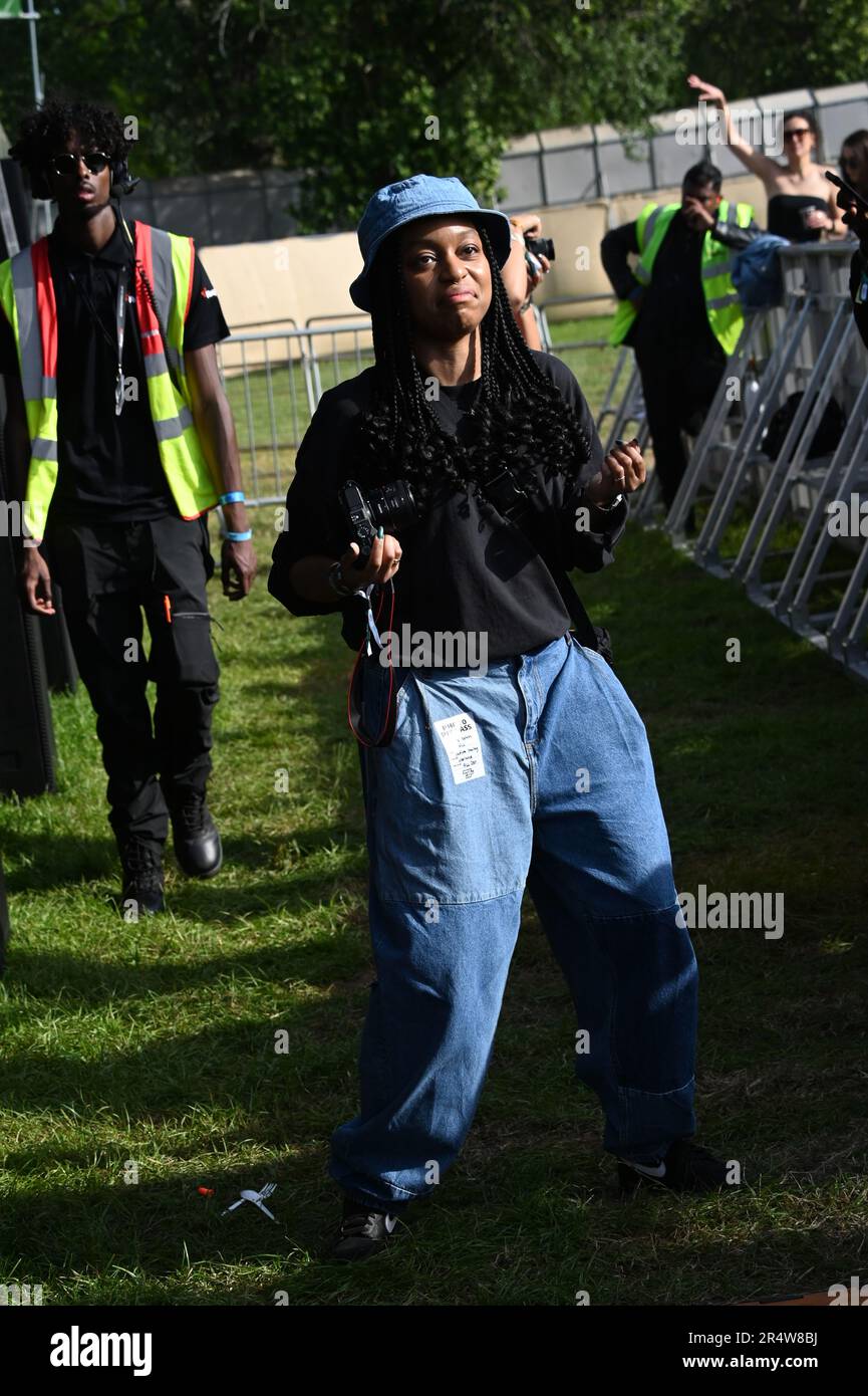 London, UK. 29th May, 2023. Revellers attends the City Splash Festival
