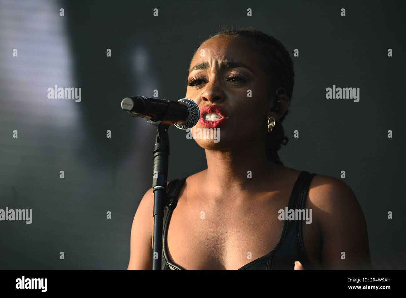 London, UK. 29th May, 2023. Koffee performs at the City Splash Festival 2023 at Brockwell park, London, UK. Credit: See Li/Picture Capital/Alamy Live News Stock Photo