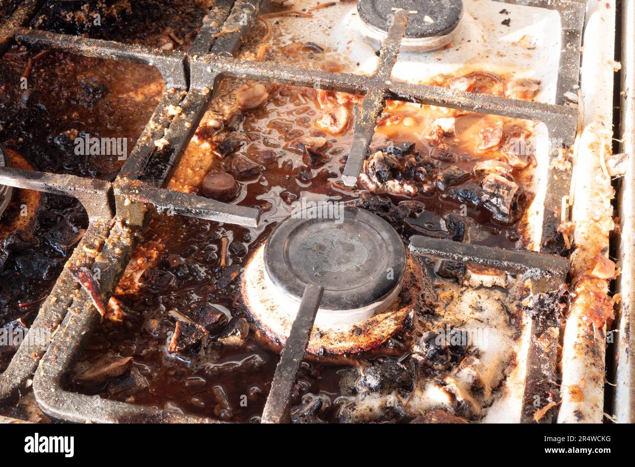 https://c8.alamy.com/comp/2R4WCKG/dirty-gas-stove-surface-medium-gas-burner-and-cast-iron-grate-of-a-gas-oven-surrounded-by-old-leftovers-of-food-and-drinks-top-area-surface-and-burn-2R4WCKG.jpg