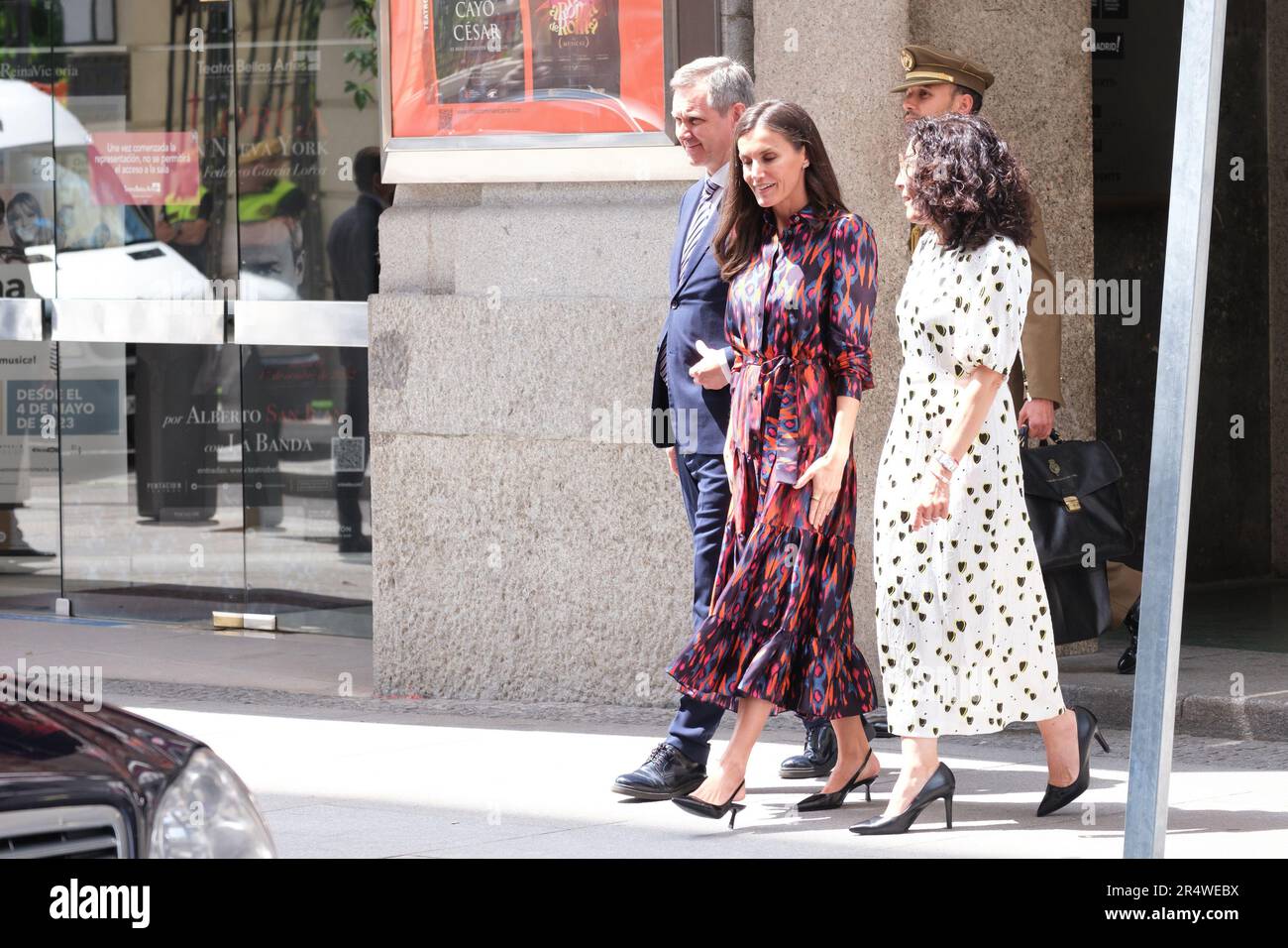 Queen Letizia of Spain attends the Red Cross Fundraising Day at the Circulo de las Bellas Artes in Madrid. Stock Photo