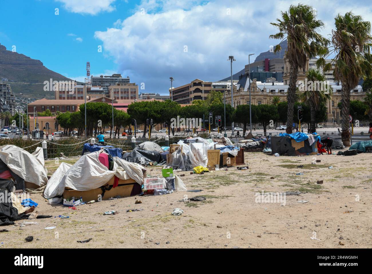 Cape Town, South Africa - 2 February 2023: view at slums in Cape Town ...