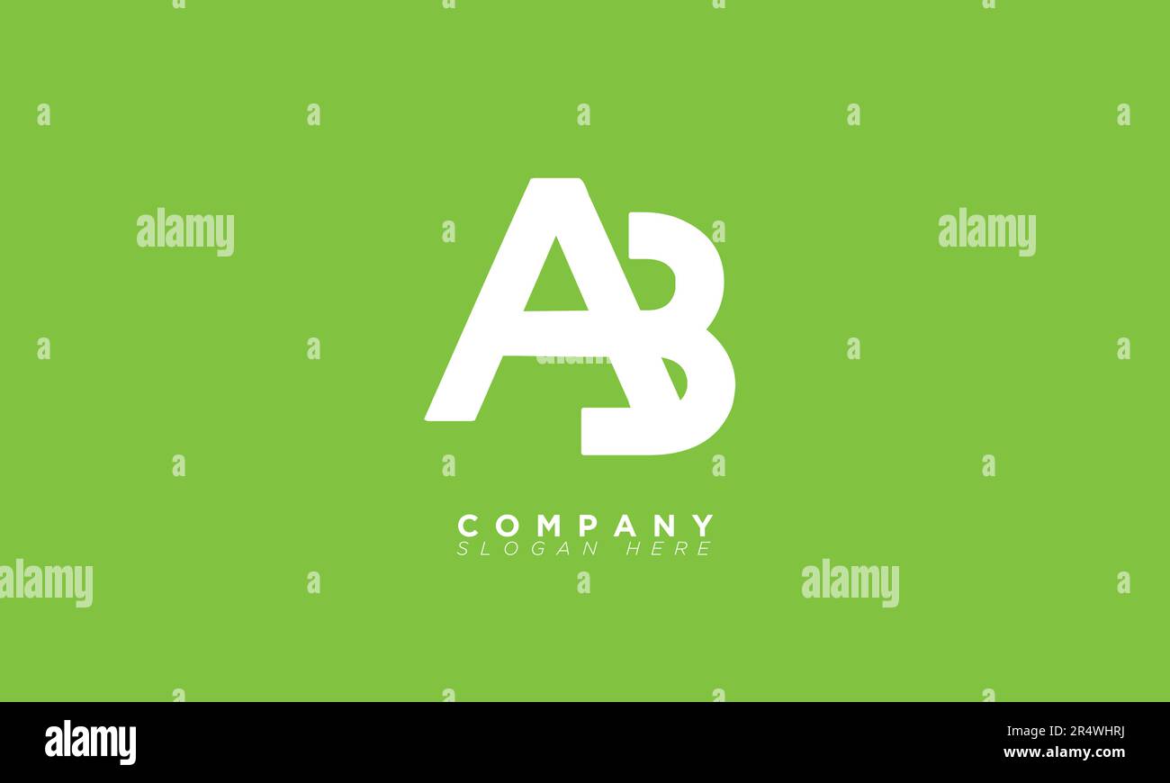 AB Alphabet letters Initials Monogram logo BA, A and B Stock Vector