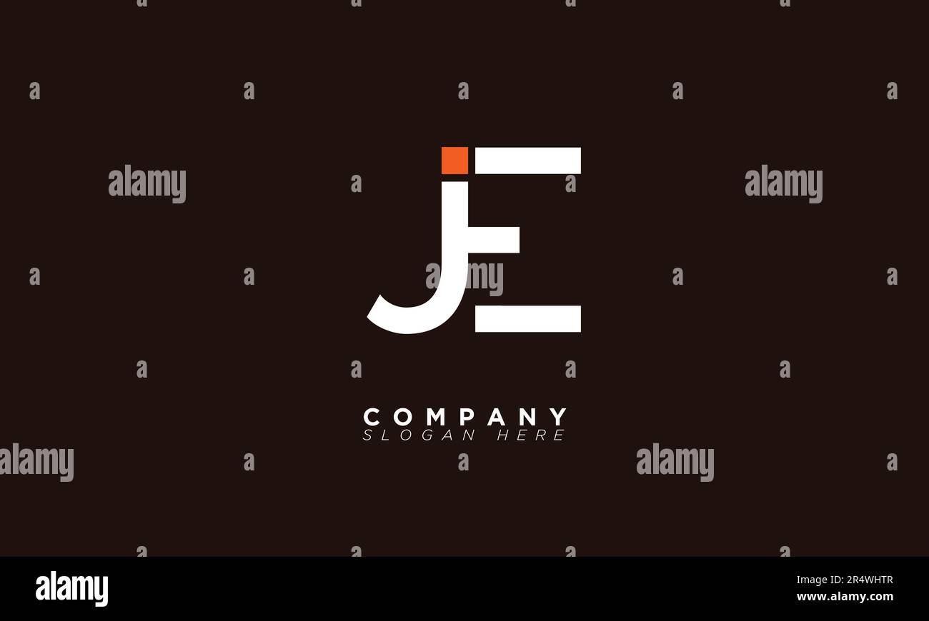 JE Alphabet letters Initials Monogram logo EJ, J and E Stock Vector