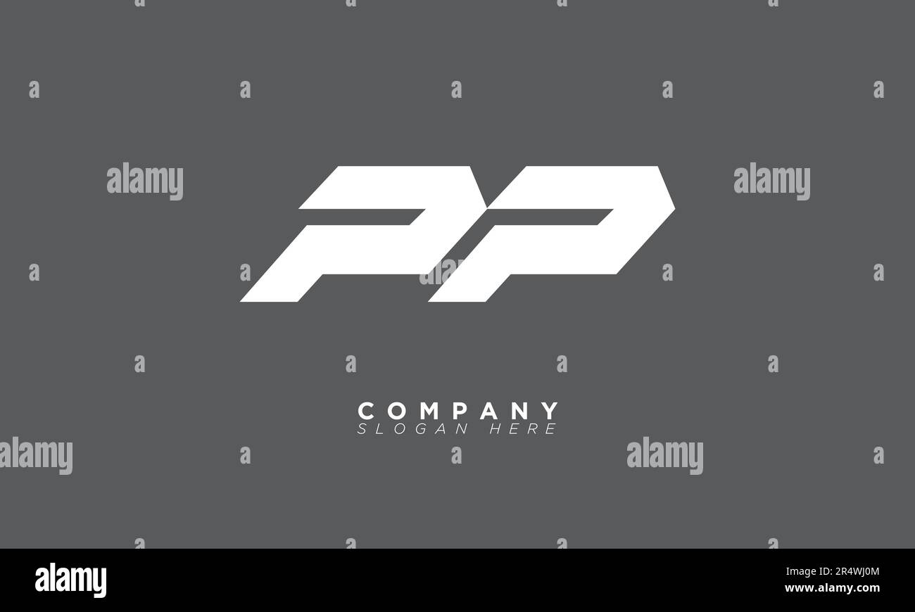 PP Alphabet letters Initials Monogram logo Stock Vector