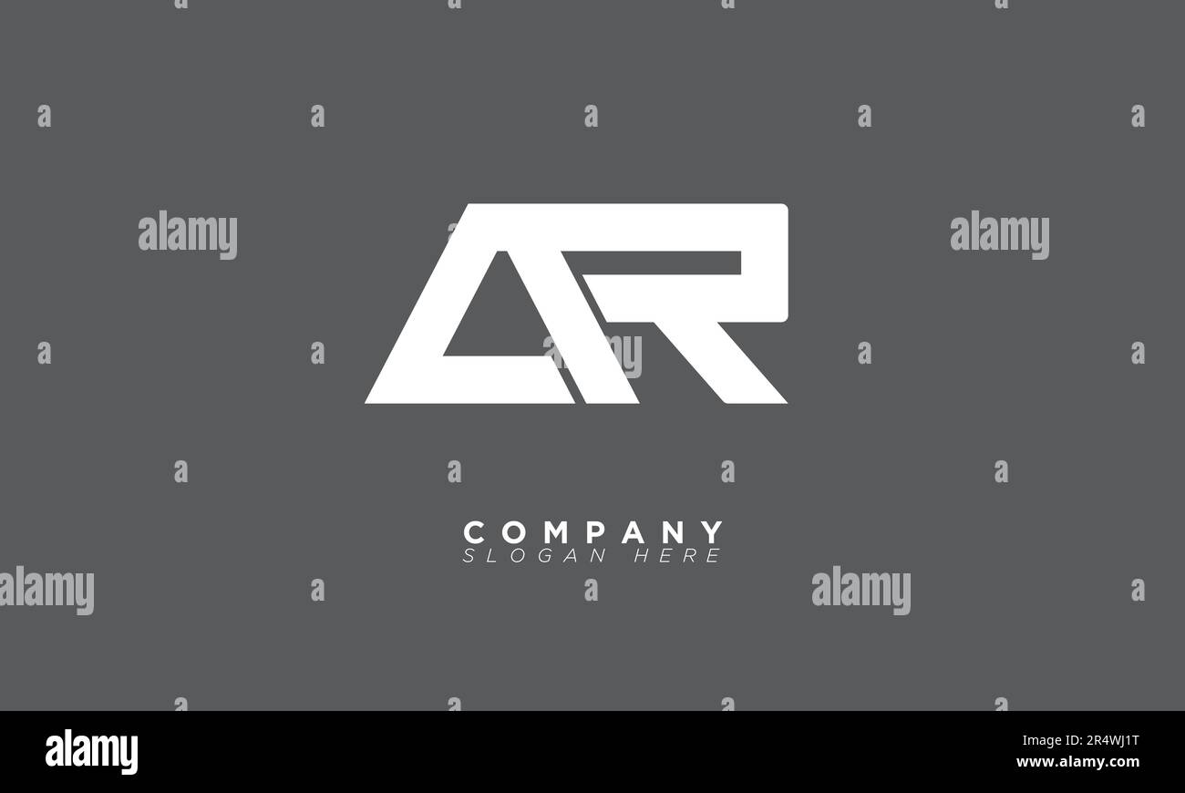 AR Alphabet letters Initials Monogram logo RA, A and R Stock Vector