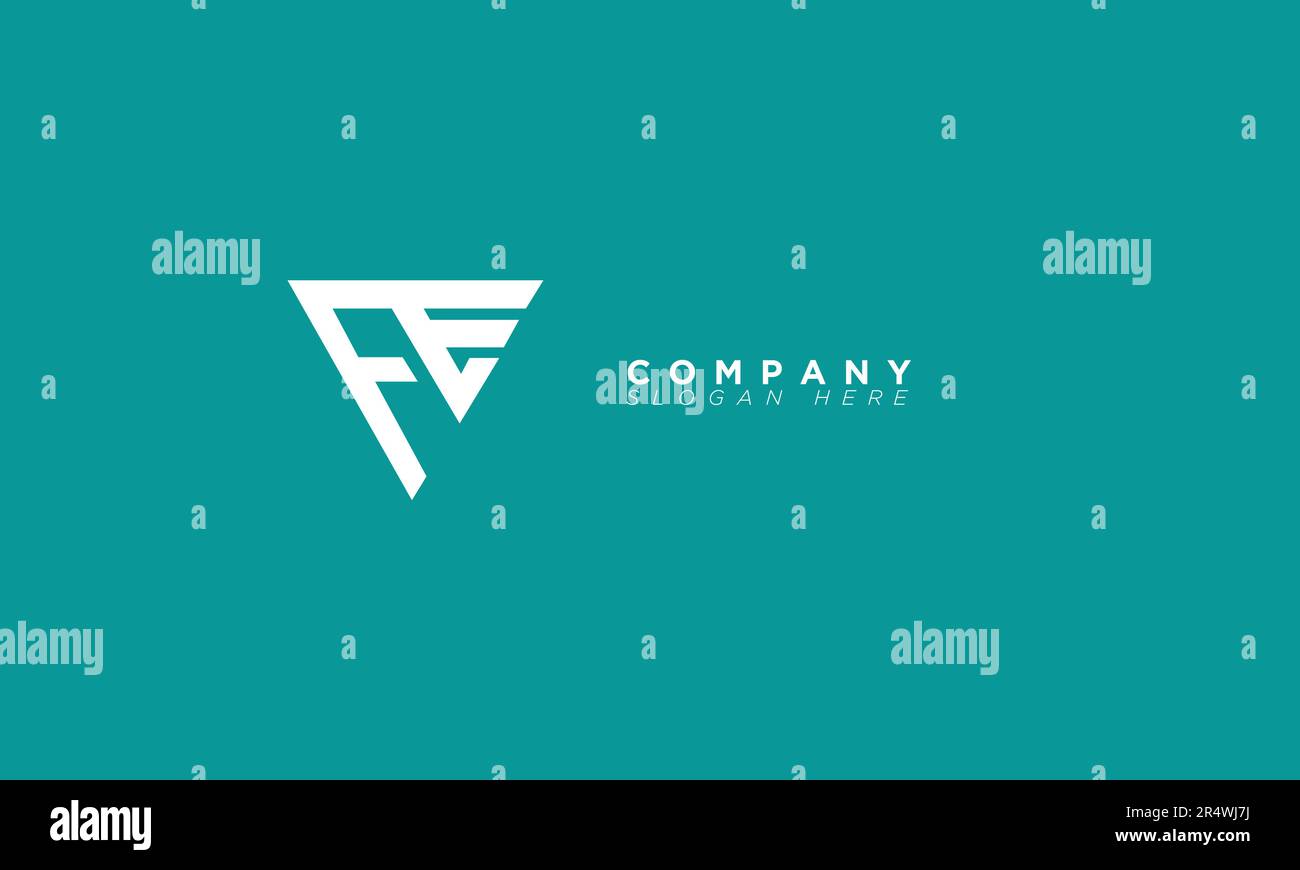 FE Alphabet letters Initials Monogram logo EF, F and E Stock Vector