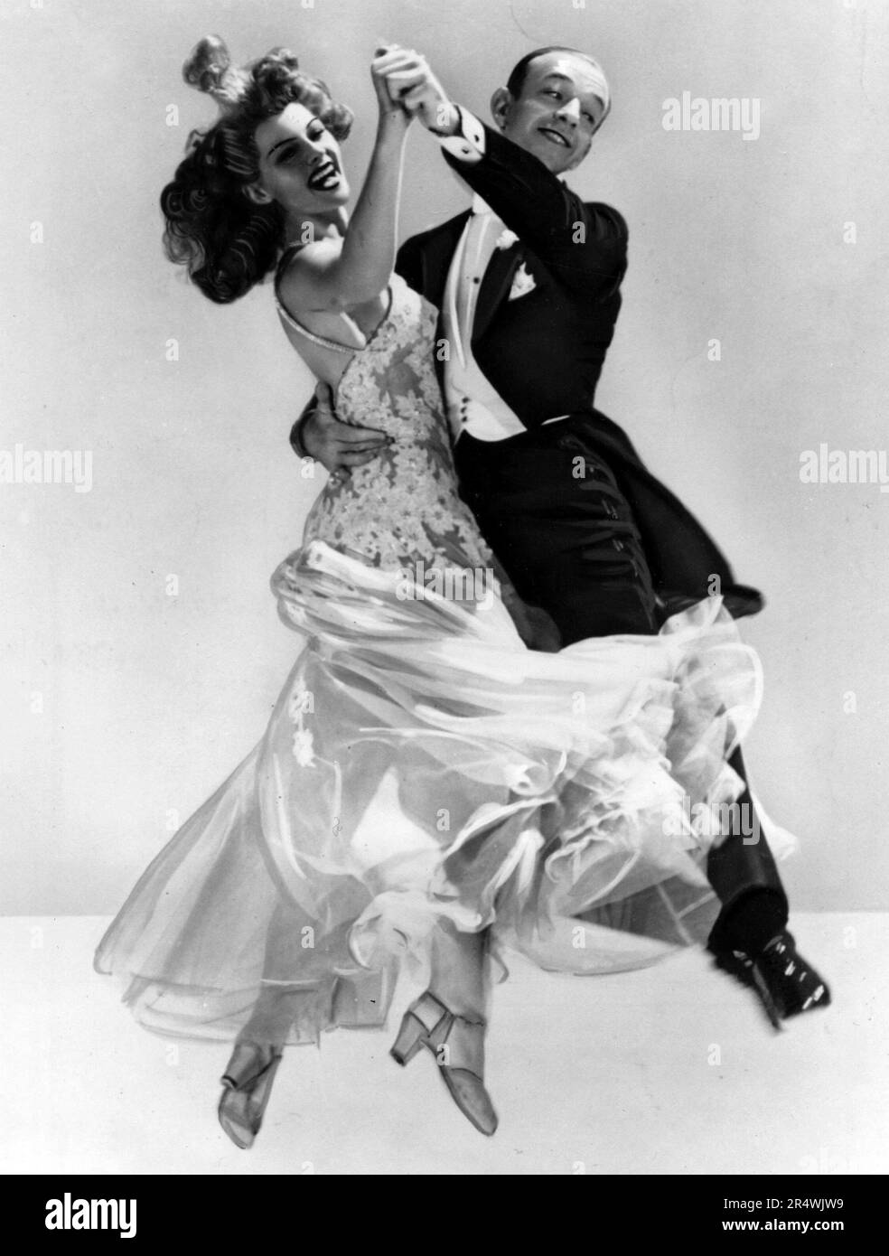 Film still from 'You'll Never Get Rich' staring Rita Hayworth (1918-1987) and Fred Astaire (1899-1987). Dated 1941 Stock Photo
