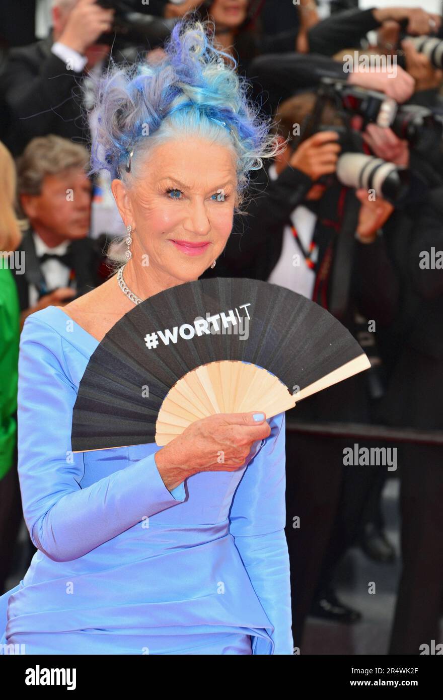 Helen Mirren (dress by Del Core) 'Jeanne du Barry' Cannes Film Festival