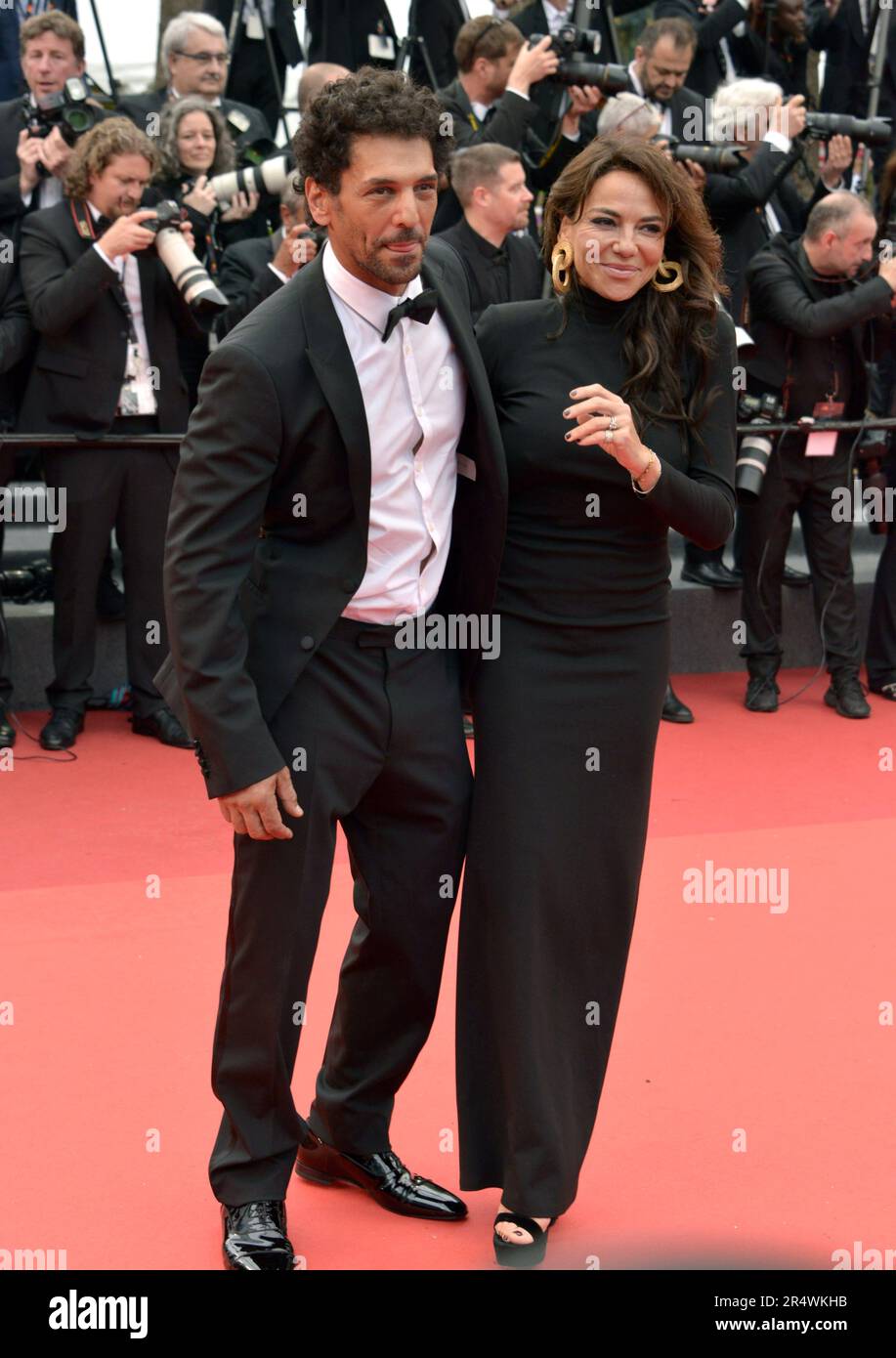 Tomer Sisley with his wife Sandra 'Killers of the Flowers Moon' Cannes